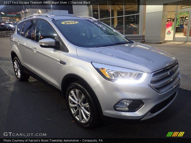 Ingot Silver / Charcoal Black 2017 Ford Escape Titanium 4WD