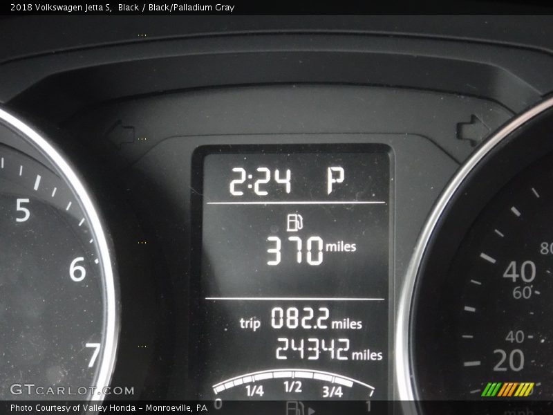 Black / Black/Palladium Gray 2018 Volkswagen Jetta S