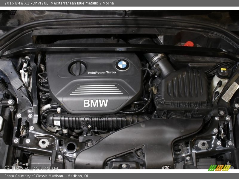 Mediterranean Blue metallic / Mocha 2016 BMW X1 xDrive28i