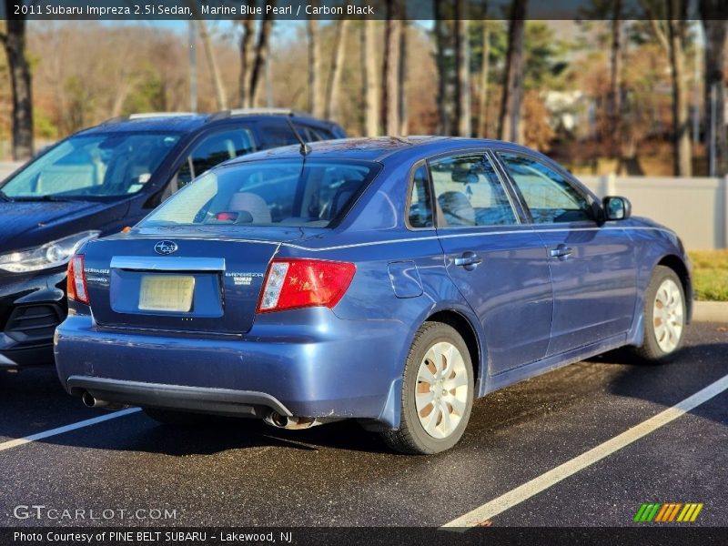 Marine Blue Pearl / Carbon Black 2011 Subaru Impreza 2.5i Sedan