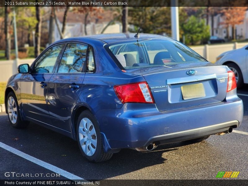 Marine Blue Pearl / Carbon Black 2011 Subaru Impreza 2.5i Sedan