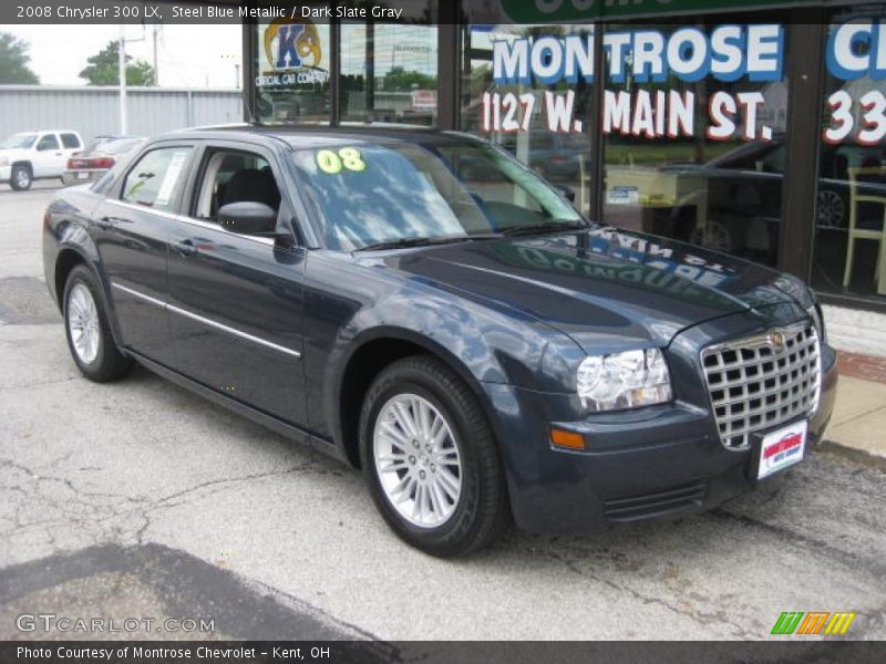 Steel Blue Metallic / Dark Slate Gray 2008 Chrysler 300 LX