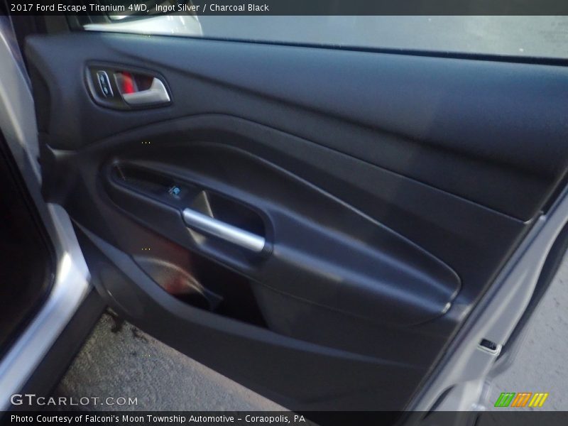 Ingot Silver / Charcoal Black 2017 Ford Escape Titanium 4WD