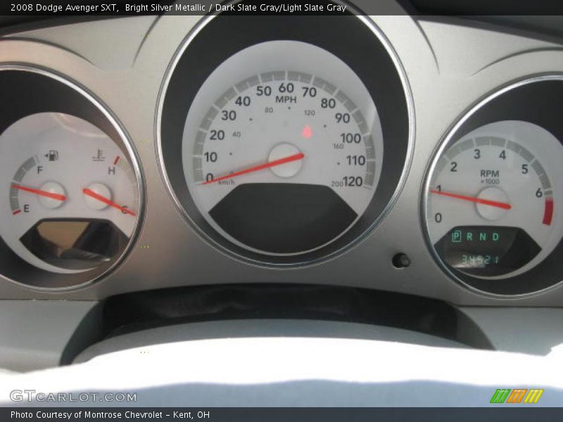 Bright Silver Metallic / Dark Slate Gray/Light Slate Gray 2008 Dodge Avenger SXT