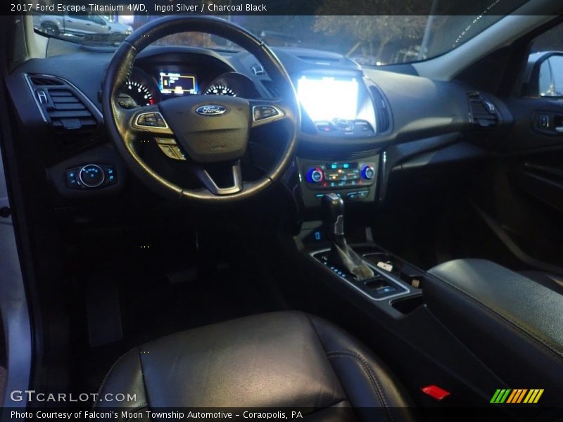 Ingot Silver / Charcoal Black 2017 Ford Escape Titanium 4WD