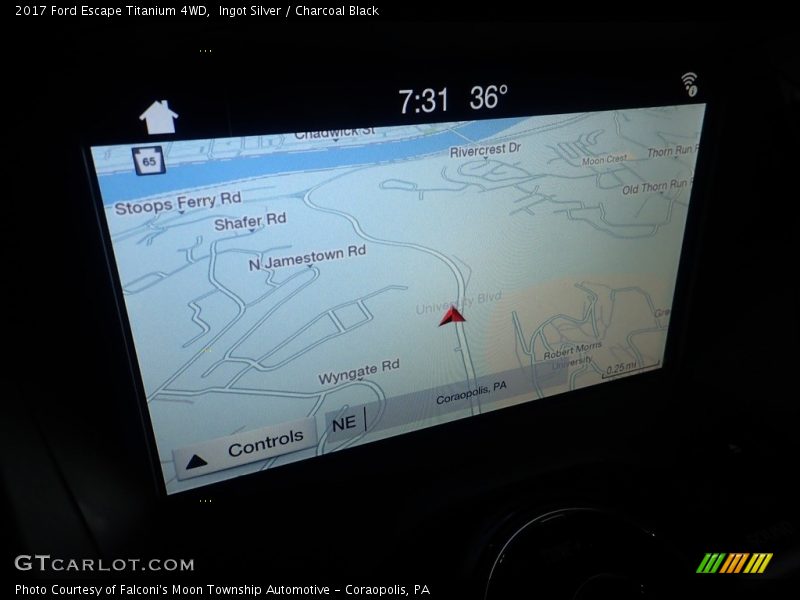 Ingot Silver / Charcoal Black 2017 Ford Escape Titanium 4WD