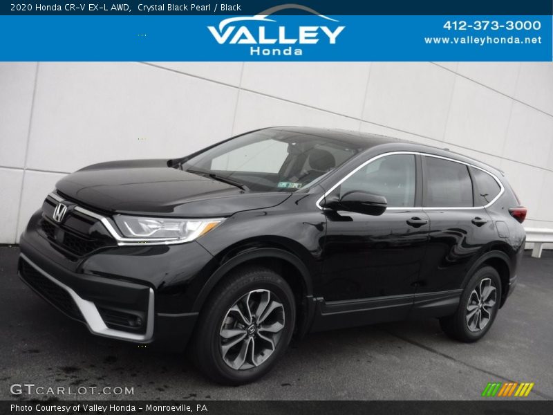 Crystal Black Pearl / Black 2020 Honda CR-V EX-L AWD