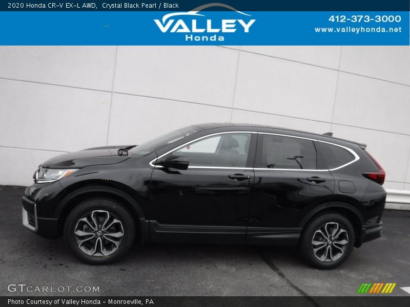 Crystal Black Pearl / Black 2020 Honda CR-V EX-L AWD
