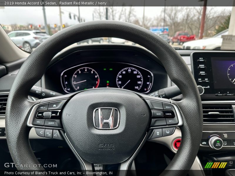 Radiant Red Metallic / Ivory 2019 Honda Accord LX Sedan