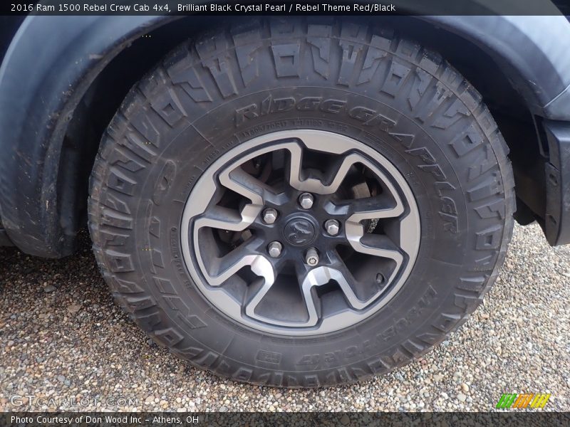 Brilliant Black Crystal Pearl / Rebel Theme Red/Black 2016 Ram 1500 Rebel Crew Cab 4x4