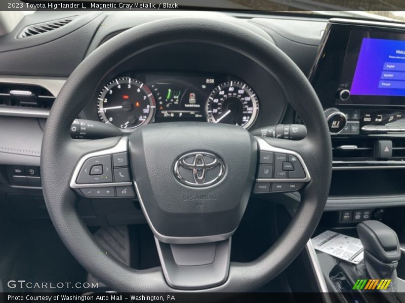 Magnetic Gray Metallic / Black 2023 Toyota Highlander L