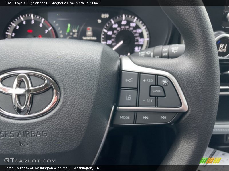 Magnetic Gray Metallic / Black 2023 Toyota Highlander L