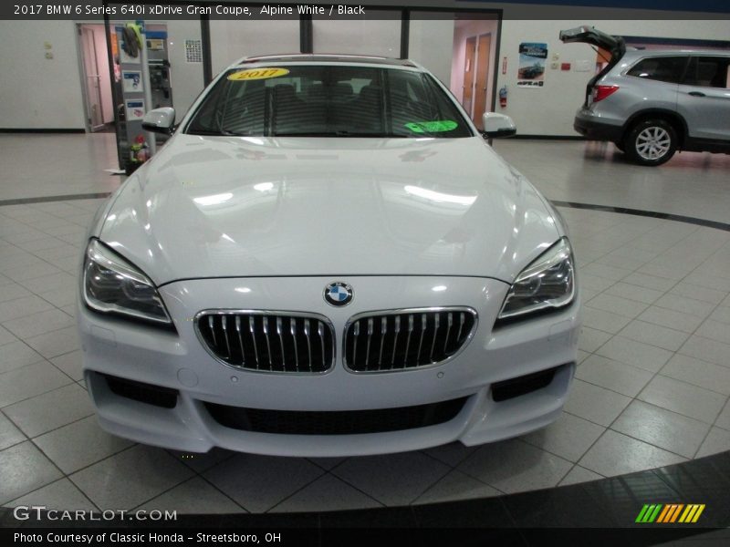 Alpine White / Black 2017 BMW 6 Series 640i xDrive Gran Coupe