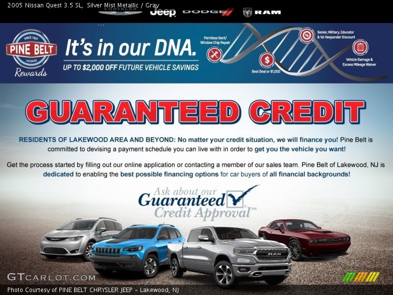 Silver Mist Metallic / Gray 2005 Nissan Quest 3.5 SL