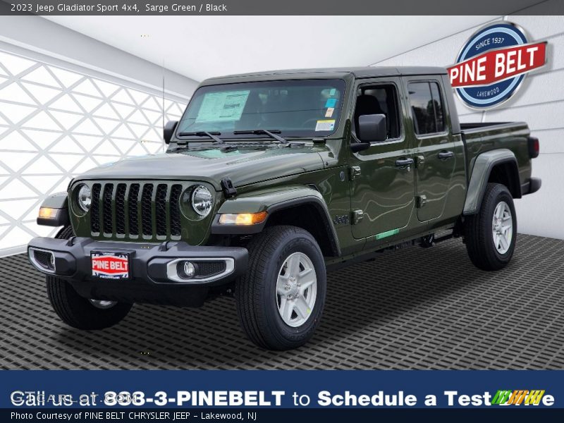 Sarge Green / Black 2023 Jeep Gladiator Sport 4x4