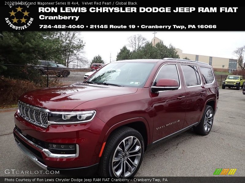 Velvet Red Pearl / Global Black 2022 Jeep Grand Wagoneer Series III 4x4