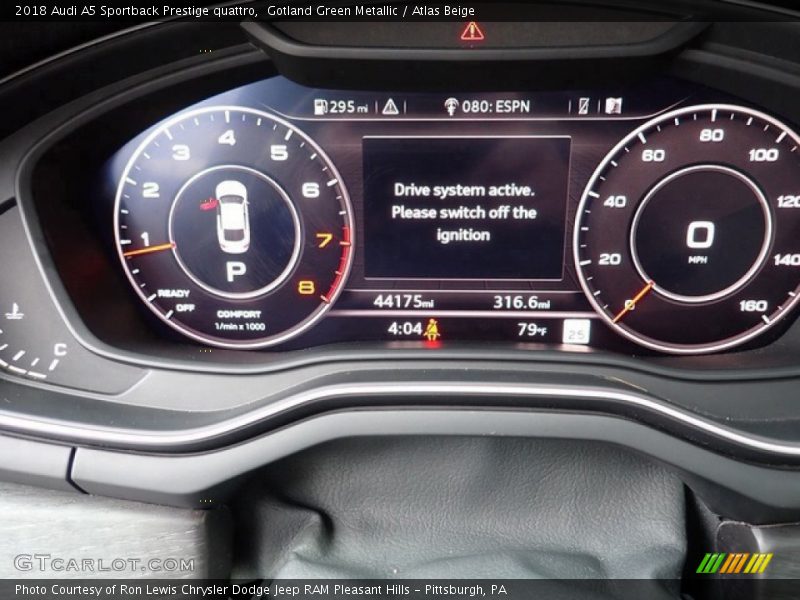  2018 A5 Sportback Prestige quattro Prestige quattro Gauges