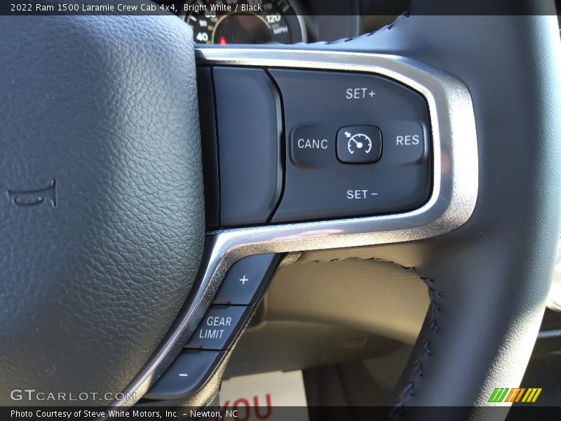 Bright White / Black 2022 Ram 1500 Laramie Crew Cab 4x4