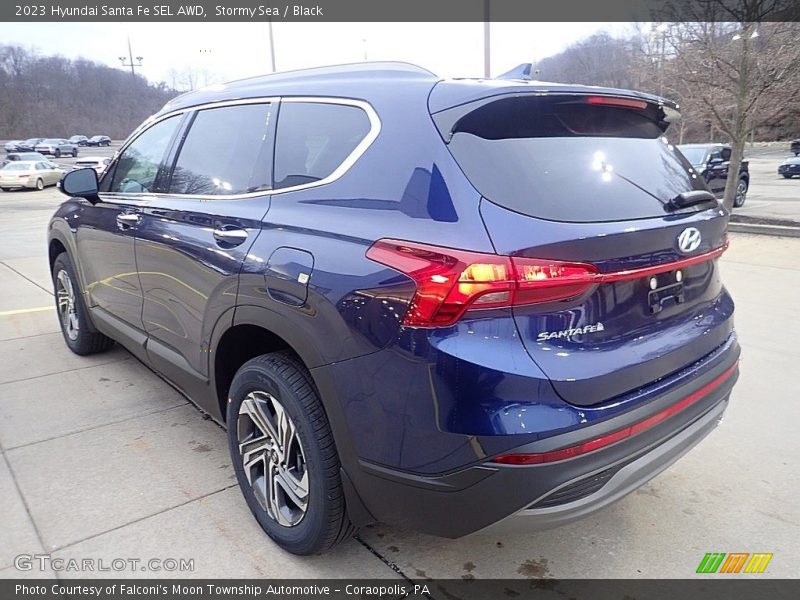 Stormy Sea / Black 2023 Hyundai Santa Fe SEL AWD