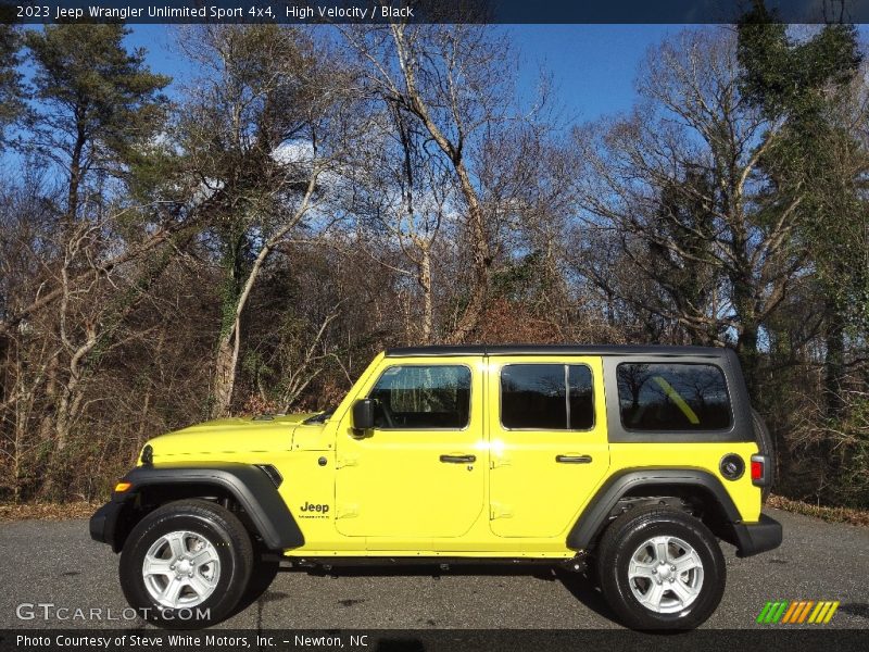 High Velocity / Black 2023 Jeep Wrangler Unlimited Sport 4x4