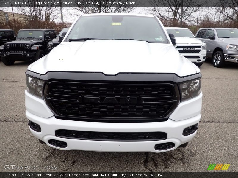 Bright White / Black 2023 Ram 1500 Big Horn Night Edition Crew Cab 4x4