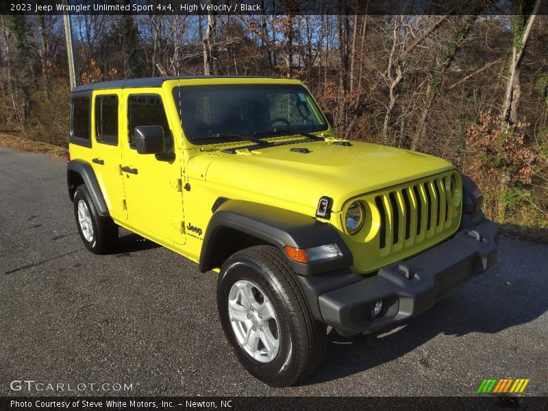Front 3/4 View of 2023 Wrangler Unlimited Sport 4x4