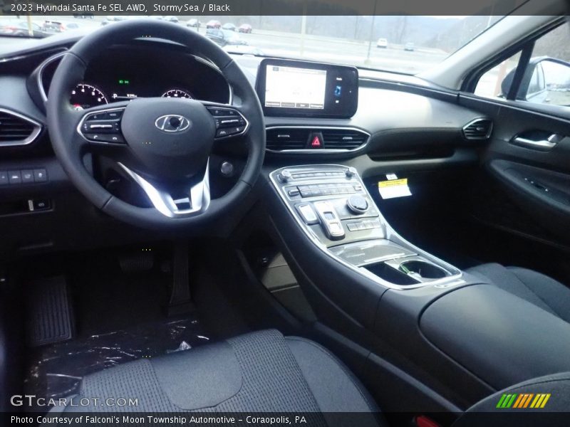 Stormy Sea / Black 2023 Hyundai Santa Fe SEL AWD