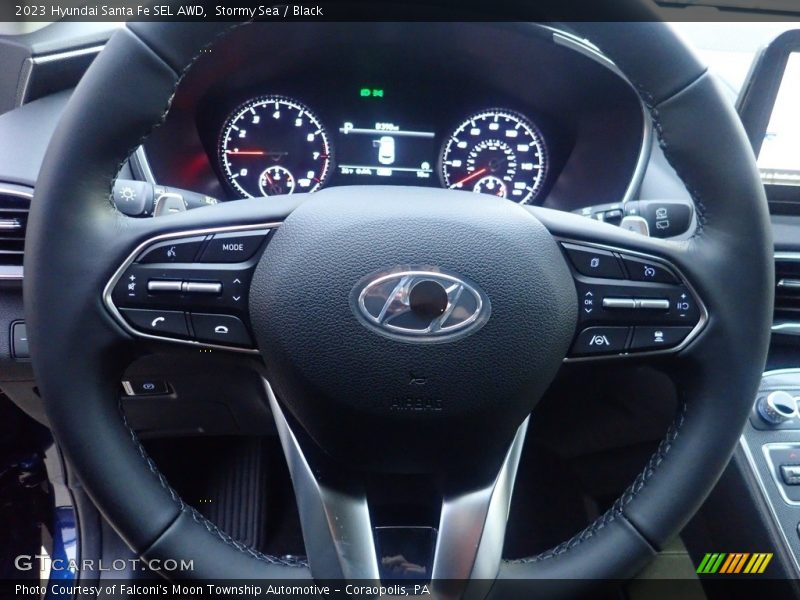 Stormy Sea / Black 2023 Hyundai Santa Fe SEL AWD