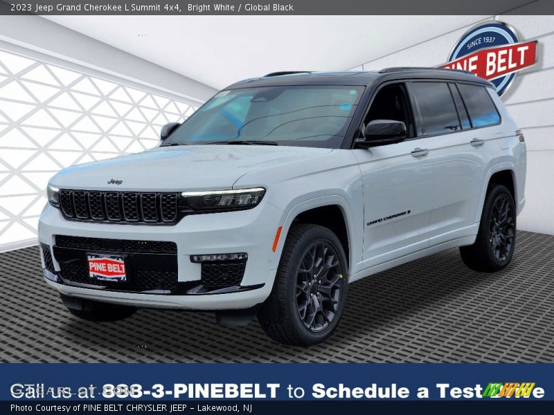 Bright White / Global Black 2023 Jeep Grand Cherokee L Summit 4x4