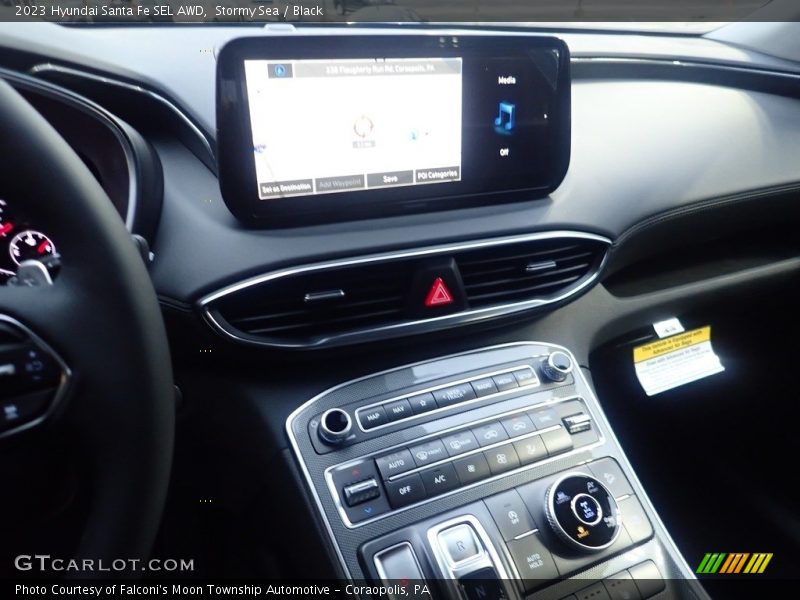 Stormy Sea / Black 2023 Hyundai Santa Fe SEL AWD