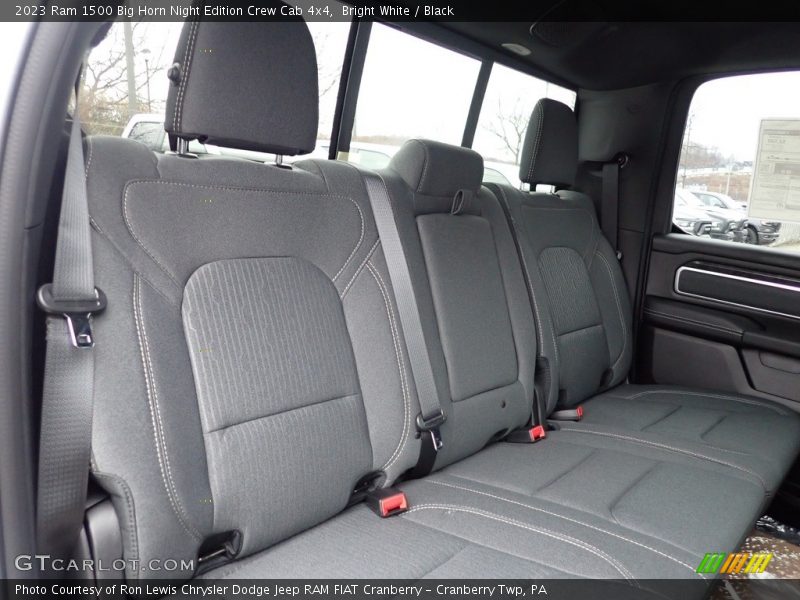 Rear Seat of 2023 1500 Big Horn Night Edition Crew Cab 4x4