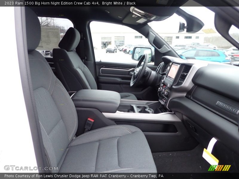 Front Seat of 2023 1500 Big Horn Night Edition Crew Cab 4x4