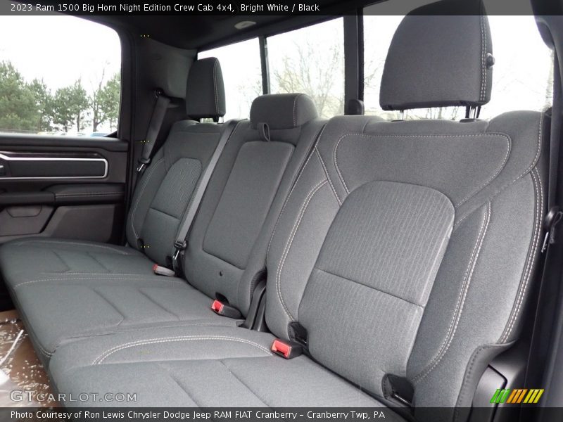 Rear Seat of 2023 1500 Big Horn Night Edition Crew Cab 4x4