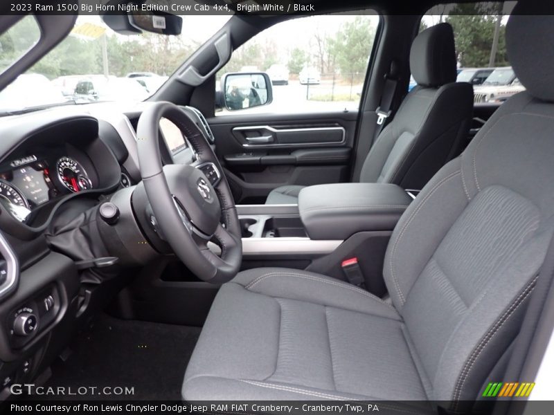 Front Seat of 2023 1500 Big Horn Night Edition Crew Cab 4x4