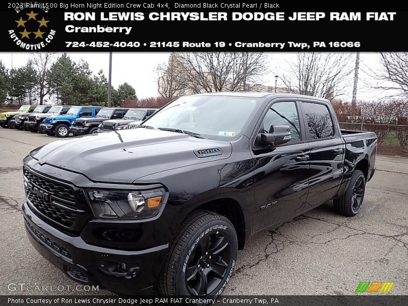 Diamond Black Crystal Pearl / Black 2023 Ram 1500 Big Horn Night Edition Crew Cab 4x4