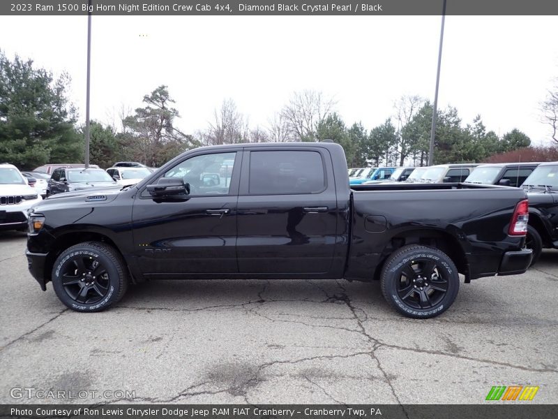  2023 1500 Big Horn Night Edition Crew Cab 4x4 Diamond Black Crystal Pearl