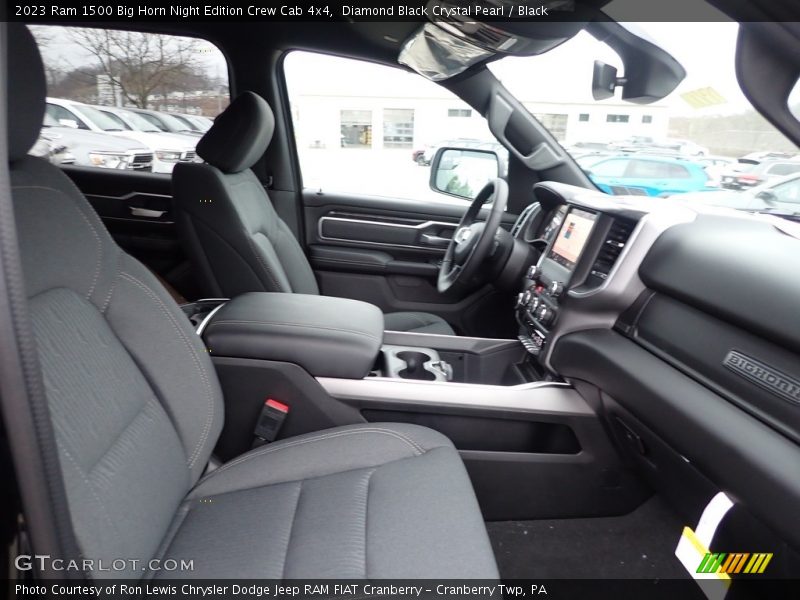 Front Seat of 2023 1500 Big Horn Night Edition Crew Cab 4x4