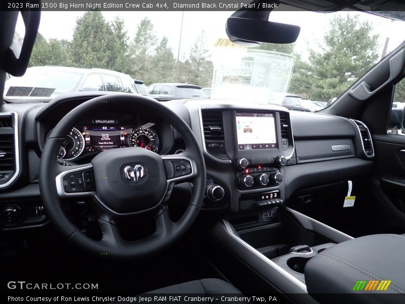  2023 1500 Big Horn Night Edition Crew Cab 4x4 Black Interior