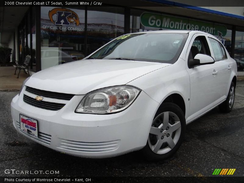 Summit White / Gray 2008 Chevrolet Cobalt LT Sedan