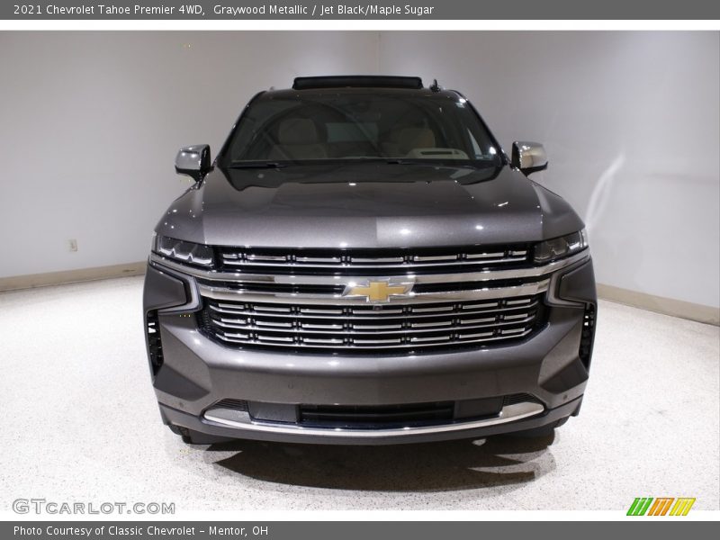 Graywood Metallic / Jet Black/Maple Sugar 2021 Chevrolet Tahoe Premier 4WD