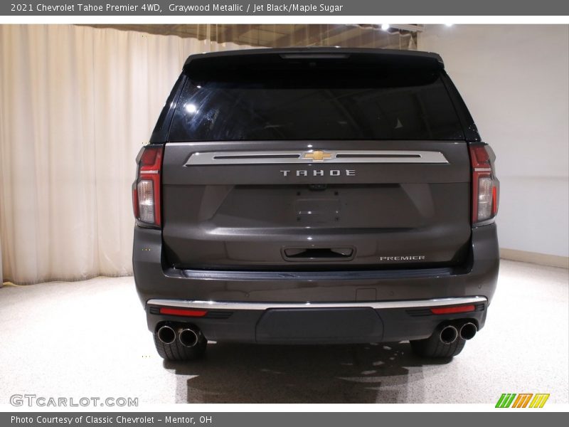 Graywood Metallic / Jet Black/Maple Sugar 2021 Chevrolet Tahoe Premier 4WD