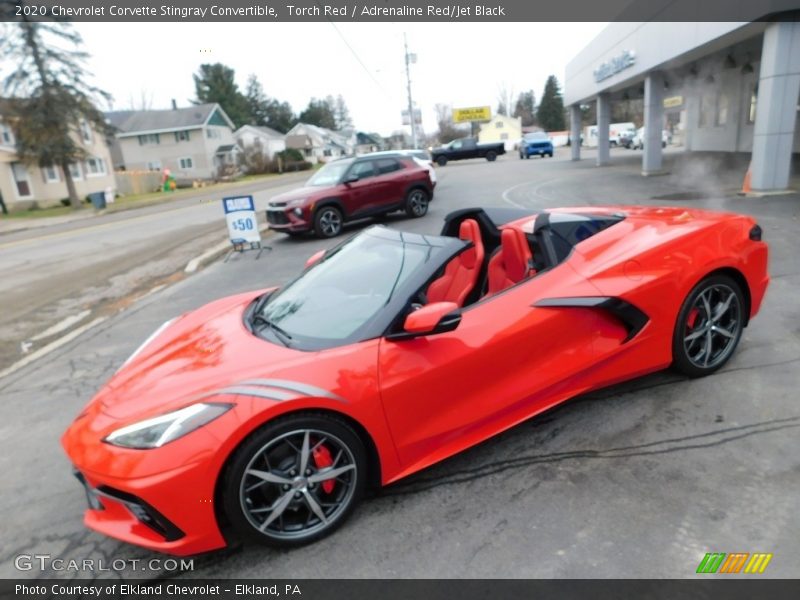 Front 3/4 View of 2020 Corvette Stingray Convertible