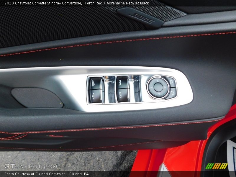 Controls of 2020 Corvette Stingray Convertible