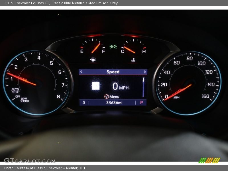 Pacific Blue Metallic / Medium Ash Gray 2019 Chevrolet Equinox LT