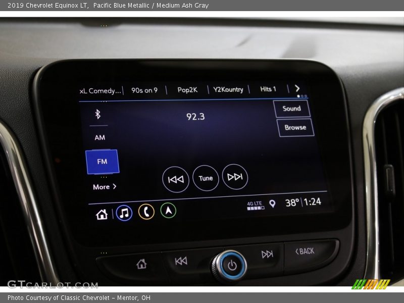 Pacific Blue Metallic / Medium Ash Gray 2019 Chevrolet Equinox LT