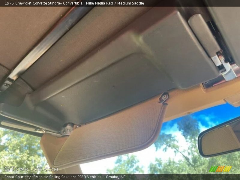 Mille Miglia Red / Medium Saddle 1975 Chevrolet Corvette Stingray Convertible