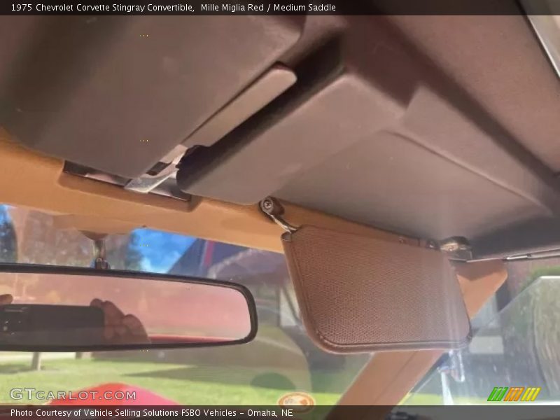 Mille Miglia Red / Medium Saddle 1975 Chevrolet Corvette Stingray Convertible