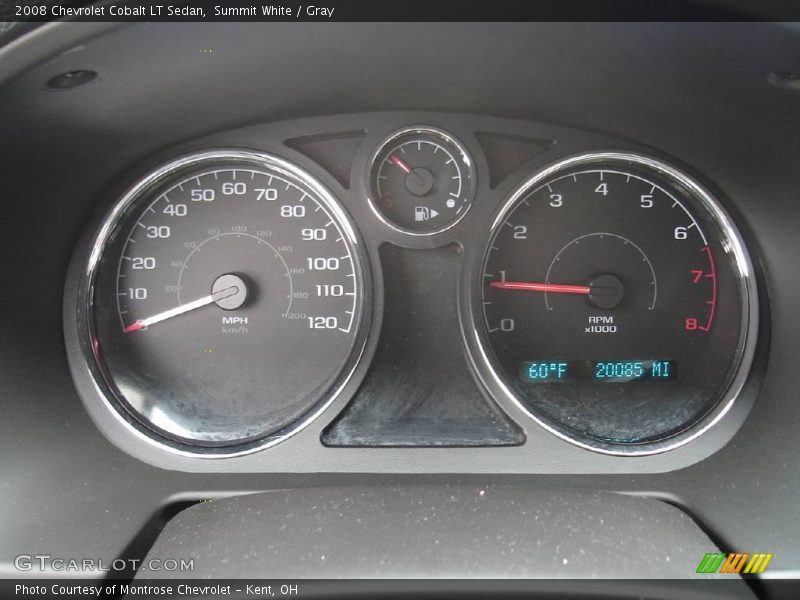 Summit White / Gray 2008 Chevrolet Cobalt LT Sedan