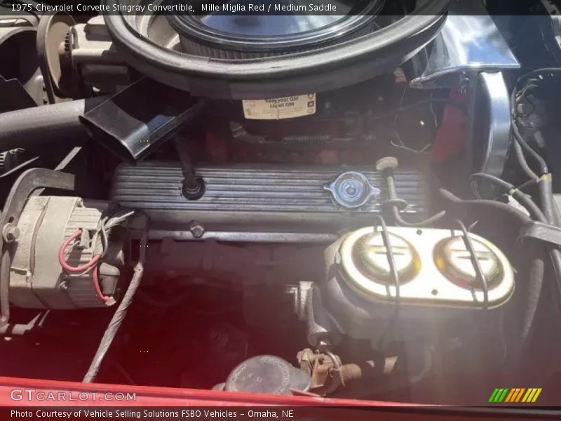 Mille Miglia Red / Medium Saddle 1975 Chevrolet Corvette Stingray Convertible