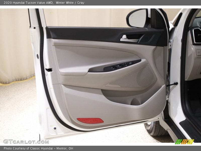 Winter White / Gray 2020 Hyundai Tucson Value AWD